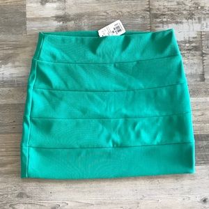 Teal Bodycon Skirt